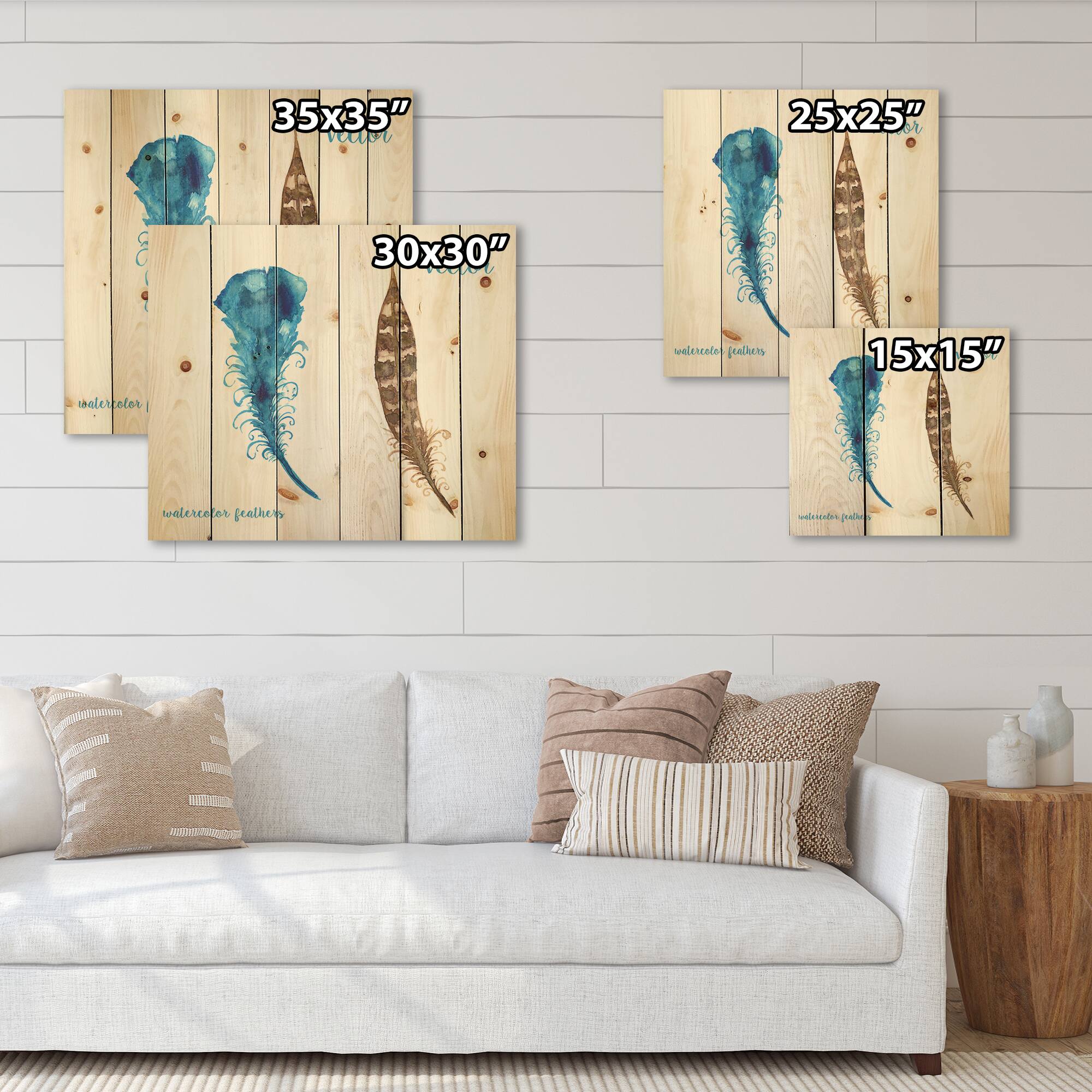 Designart - Ethnic Boho Feathers